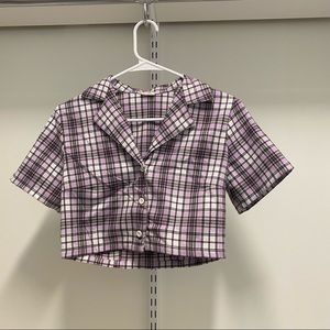 Brandy Melville Plaid Top